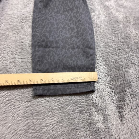 Buffalo David Bitton High-Rise Skinny Jeans NEW Gray Leopard Hanna Sz 16 36x29 - Picture 5 of 9